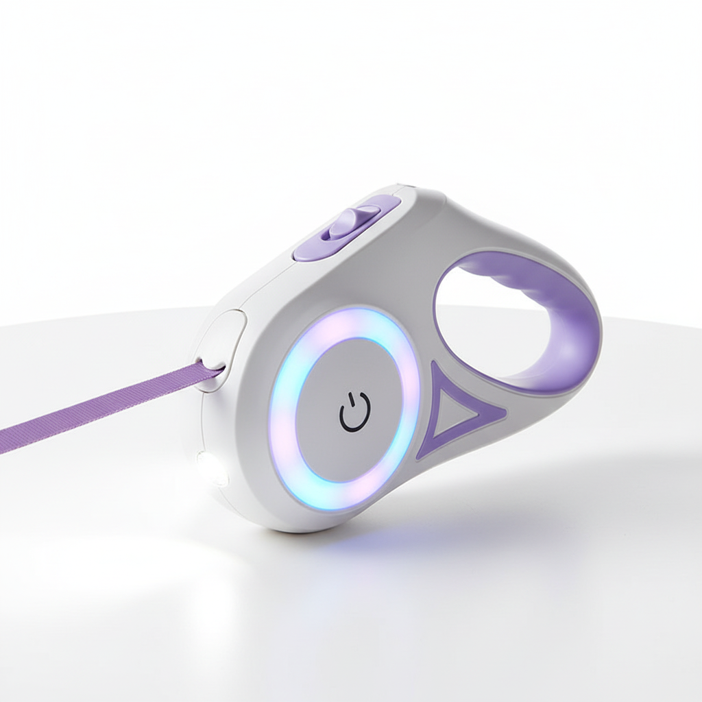 BrightWalk Mini Leash - Automatische Hundeleine mit LED